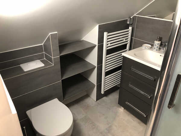 Rénovation de salle de bain — réalisation VBS Bâtiment à Fontenay-sous-Bois