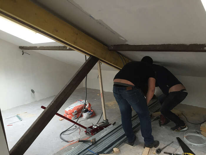 Renforcement de charpente lors de l'aménagement de combles — VBS Bâtiment