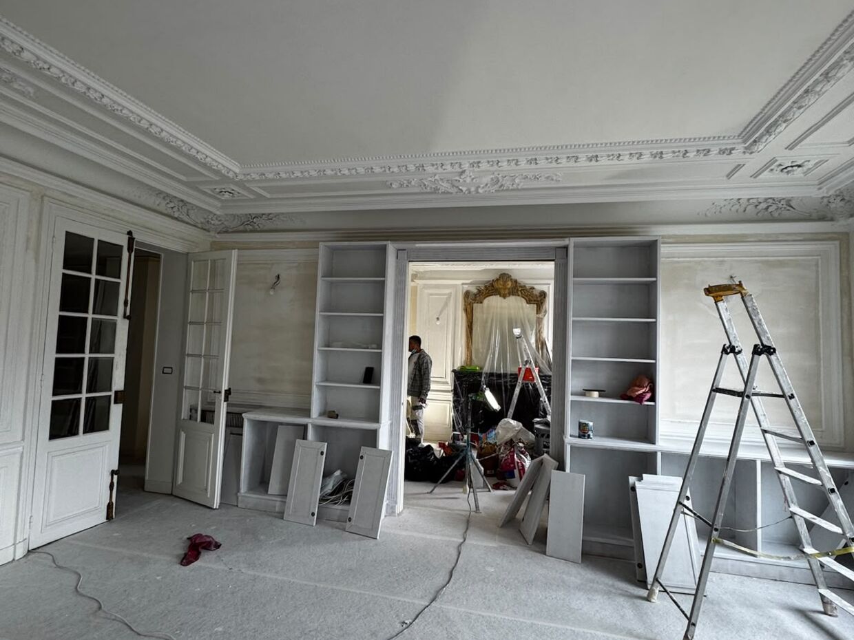 Rénovation d’un appartement haussmannien en cours — VBS Bâtiment à Fontenay-sous-Bois